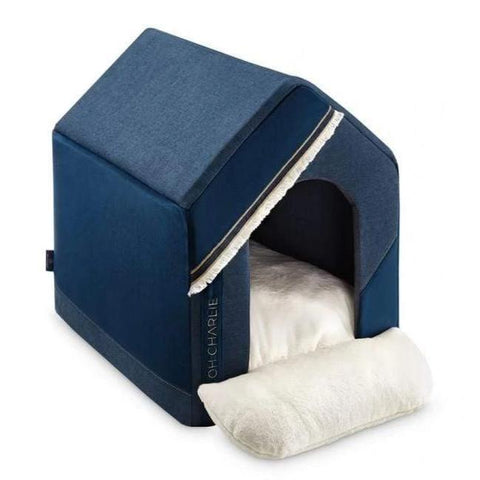 Allure Doghouse LUXURY by Oh Charlie - Navy Blue - Pets Own Us - Oh Charlie - United Kingdom