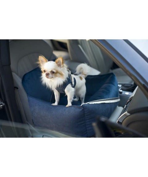 Allure Navy Blue Car Seat LUXURY by Oh Charlie - Navy Blue - Pets Own Us - Oh Charlie - United Kingdom