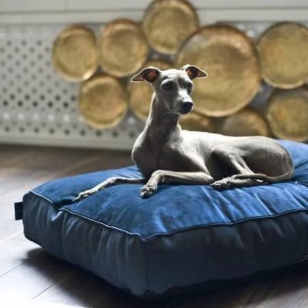 Allure Pet Bed/ Pillow LUXURY by Oh Charlie - Navy Blue - Pets Own Us - Oh Charlie - United Kingdom