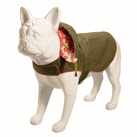 Baker & Bray | Hampstead Dog Hoodie | Olive/Summer Rose - Pets Own Us - Baker & Bray - BB-11-04-06-M United Kingdom