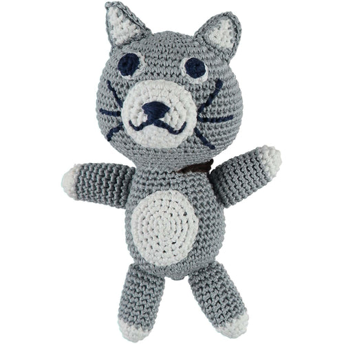 Baker & Bray | Knitted Cat Squeaky Dog Toy | Grey - Pets Own Us - Baker & Bray - BB-90-03-01 United Kingdom