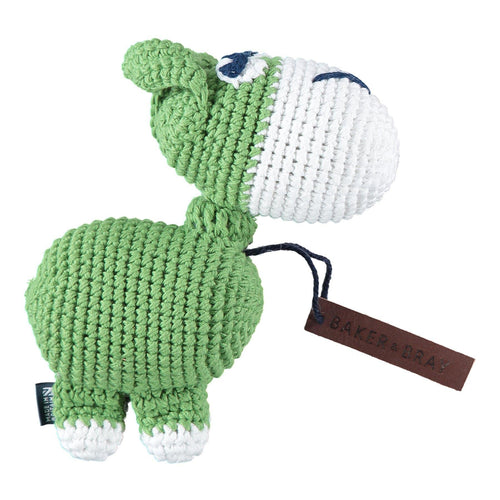 Baker & Bray | Knitted Donkey Squeaky Dog Toy | Green - Pets Own Us - Baker & Bray - BB-90-04-01 United Kingdom