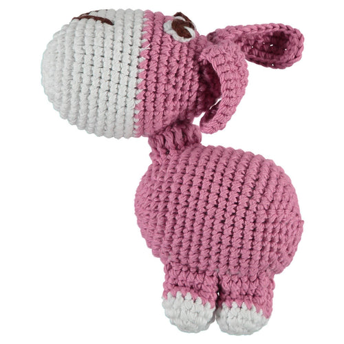 Baker & Bray | Knitted Donkey Squeaky Dog Toy | Pink - Pets Own Us - Baker & Bray - BB-90-04-02 United Kingdom