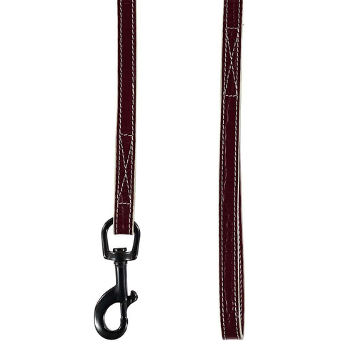 Baker & Bray | Paris Croc Dog Lead | Burgundy/Stone - Pets Own Us - Baker & Bray - BB-52-01-02 United Kingdom