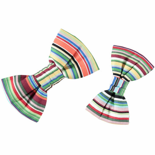Baker & Bray | Striped Dog Dog Bow Tie | Green - Pets Own Us - Baker & Bray - BB-31-10-02-M United Kingdom