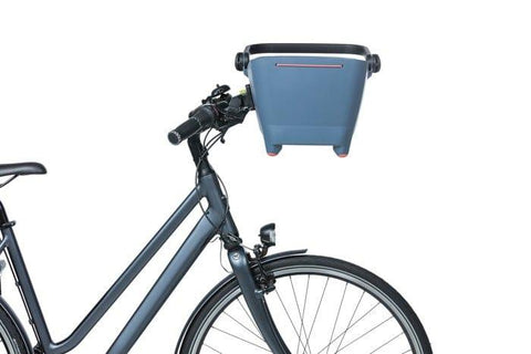 Basil® Buddy Front Bicycle Dog & Cat Basket Carrier | KlickFix Adapter System | Blue - Pets Own Us - Basil - BAS20020 United Kingdom