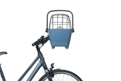 Basil® Buddy Front Bicycle Dog & Cat Basket Carrier | KlickFix Adapter System | Blue - Pets Own Us - Basil - BAS20020 United Kingdom