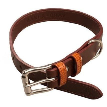 Chelsea Dog Collar by Bake & Bray - Tan Chestnut - Pets Own Us - Baker & Bray - BB-41-01-06-XS United Kingdom