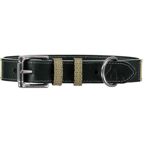 Chelsea Dog Collar by Baker & Bray - Musgo/Green - Pets Own Us - Baker & Bray - BB-41-01-05-XS United Kingdom