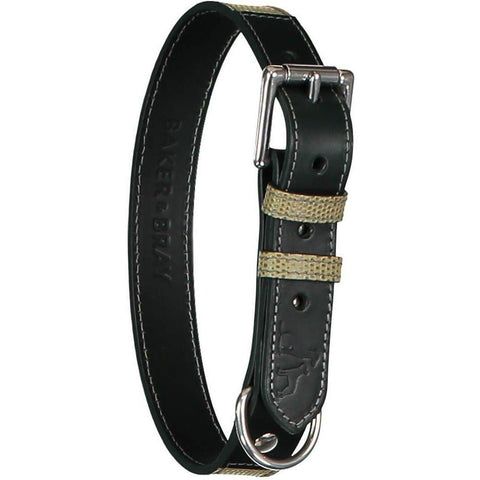 Chelsea Dog Collar by Baker & Bray - Musgo/Green - Pets Own Us - Baker & Bray - BB-41-01-05-XS United Kingdom