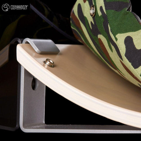CHILL Cat Shelf & Perch By Cosy and Dozy - Green CAMO & Maple - Pets Own Us - Cosy and Dozy - United Kingdom
