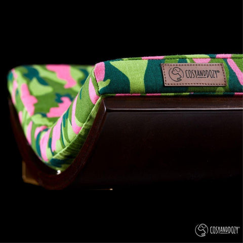 CHILL Cat Shelf & Perch By Cosy and Dozy - Pink CAMO & Wenge - Pets Own Us - Cosy and Dozy - United Kingdom