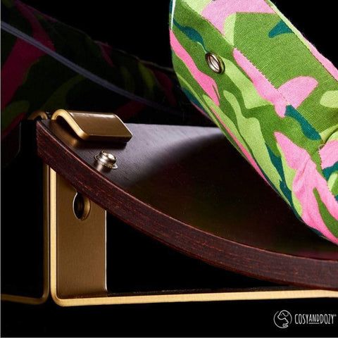 CHILL Cat Shelf & Perch By Cosy and Dozy - Pink CAMO & Wenge - Pets Own Us - Cosy and Dozy - United Kingdom
