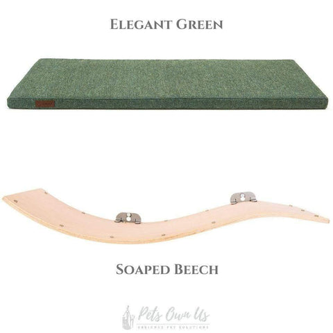 CHILL DELUXE Cat Shelf & Perch By Cosy and Dozy - Soaped Beech (Cushions available in Multiple Colours) - Pets Own Us - Cosy and Dozy - United Kingdom