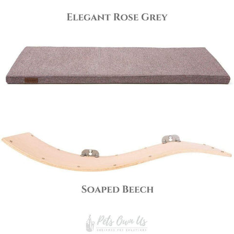 CHILL DELUXE Cat Shelf & Perch By Cosy and Dozy - Soaped Beech (Cushions available in Multiple Colours) - Pets Own Us - Cosy and Dozy - United Kingdom
