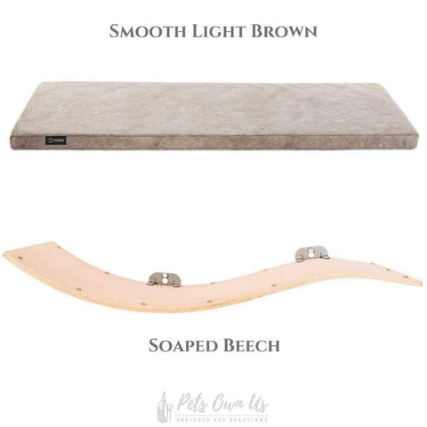 CHILL DELUXE Cat Shelf & Perch By Cosy and Dozy - Soaped Beech (Cushions available in Multiple Colours) - Pets Own Us - Cosy and Dozy - United Kingdom