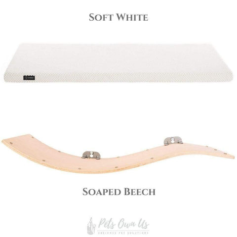CHILL DELUXE Cat Shelf & Perch By Cosy and Dozy - Soaped Beech (Cushions available in Multiple Colours) - Pets Own Us - Cosy and Dozy - United Kingdom
