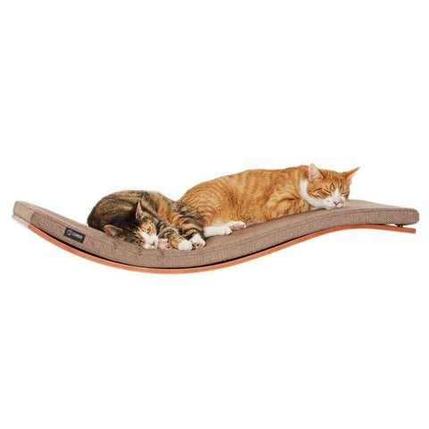 CHILL DELUXE Cat Shelf & Perch By Cosy and Dozy - Walnut (Cushions available in Multiple Colours) - Pets Own Us - Cosy and Dozy - United Kingdom