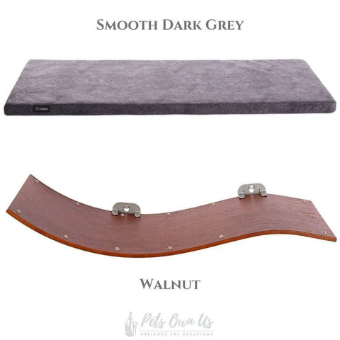 CHILL DELUXE Cat Shelf & Perch By Cosy and Dozy - Walnut (Cushions available in Multiple Colours) - Pets Own Us - Cosy and Dozy - United Kingdom