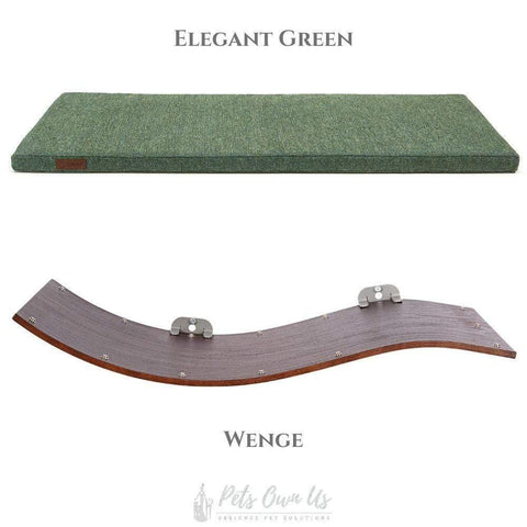 CHILL DELUXE Cat Shelf & Perch By Cosy and Dozy - Wenge (Cushions available in Multiple Colours) - Pets Own Us - Cosy and Dozy - United Kingdom