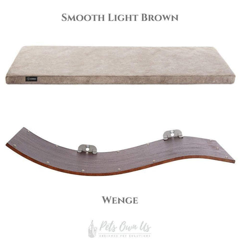 CHILL DELUXE Cat Shelf & Perch By Cosy and Dozy - Wenge (Cushions available in Multiple Colours) - Pets Own Us - Cosy and Dozy - United Kingdom