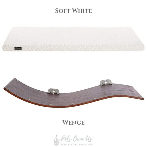 CHILL DELUXE Cat Shelf & Perch By Cosy and Dozy - Wenge (Cushions available in Multiple Colours) - Pets Own Us - Cosy and Dozy - United Kingdom