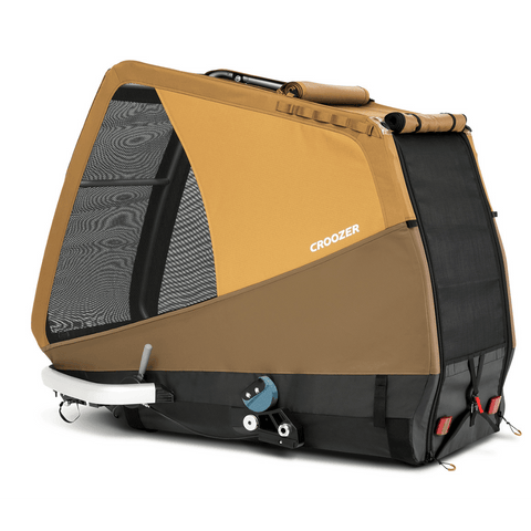 Croozer Tammo Dog Bike Trailer | X-Large | Dogs up to 45kg | Sundown Yellow | 2023 - Pets Own Us - Croozer - 121005522 United Kingdom