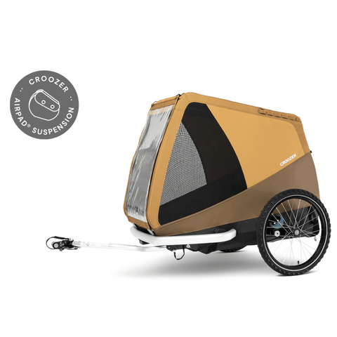 Croozer Tammo Dog Bike Trailer | X-Large | Dogs up to 45kg | Sundown Yellow | 2023 - Pets Own Us - Croozer - 121005522 United Kingdom