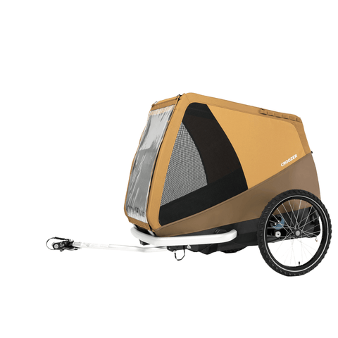 Croozer Tammo Dog Bike Trailer | X-Large | Dogs up to 45kg | Sundown Yellow | 2023 - Pets Own Us - Croozer - 121005522 United Kingdom