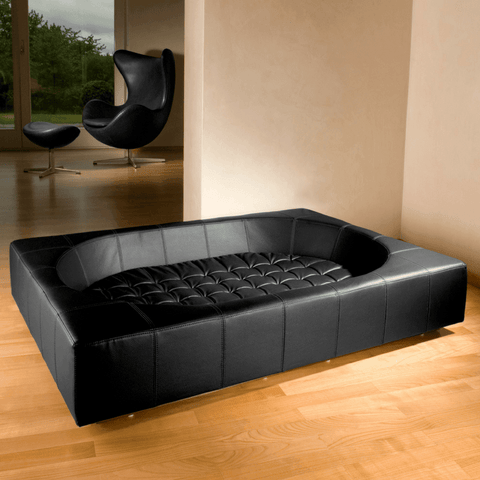 Cube Faux Leather Luxury Dog Bed By Pet Interiors - Pets Own Us - Pet Interiors - United Kingdom