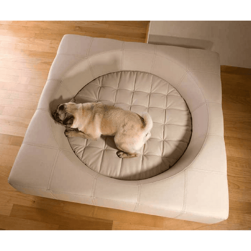 Cube Faux Leather Luxury Dog Bed By Pet Interiors - Pets Own Us - Pet Interiors - United Kingdom
