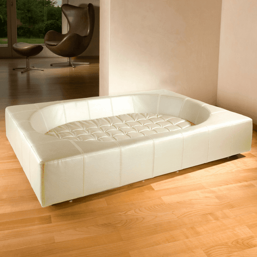 Cube Leather Luxury Dog Bed By Pet Interiors - Pets Own Us - Pet Interiors - United Kingdom
