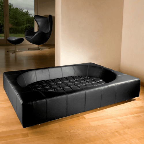 Cube Leather Luxury Dog Bed By Pet Interiors - Pets Own Us - Pet Interiors - United Kingdom