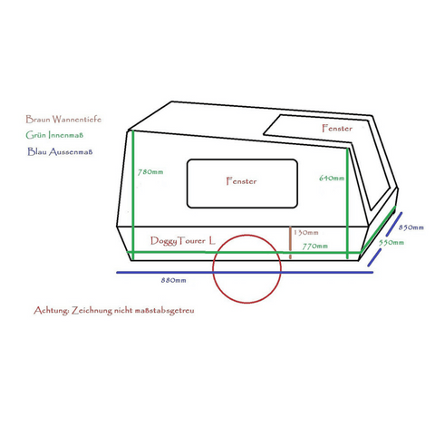 Doggy Tourer | Dog Bike Trailer | Marley | L - Pets Own Us - Doggy Tourer - United Kingdom
