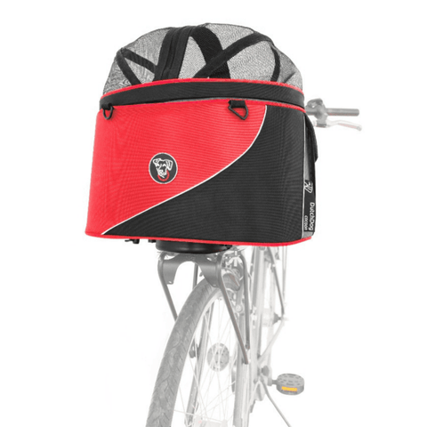 DoggyRide Cocoon Bike Carrying Basket | Red | Dutch Dog Design® - Pets Own Us - Dutch Dog - DRCCPCXL-RD United Kingdom
