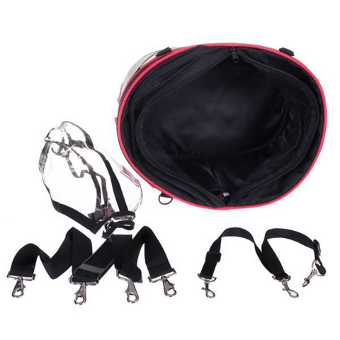 DoggyRide Cocoon Bike Carrying Basket | Red | Dutch Dog Design® - Pets Own Us - Dutch Dog - DRCCPCXL-RD United Kingdom