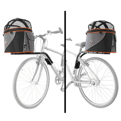 DoggyRide Cocoon Pet Bike Carrying Basket | Anthracite | Dutch Dog Design® - Pets Own Us - Dutch Dog - DRCCPCXL-AN United Kingdom