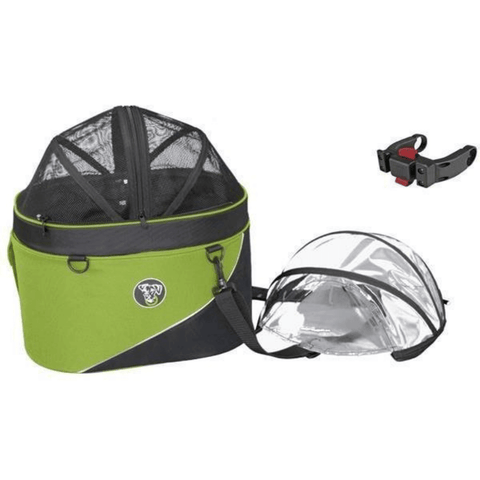 DoggyRide Cocoon Pet Bike Carrying Basket | Green | Dutch Dog Design® - Pets Own Us - Dutch Dog - DRCCPCXL-GR United Kingdom