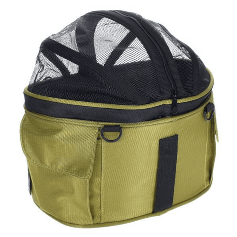 DoggyRide Cocoon Pet Bike Carrying Basket | Green | Dutch Dog Design® - Pets Own Us - Dutch Dog - DRCCPCXL-GR United Kingdom