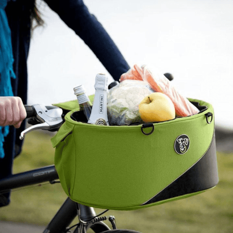 DoggyRide Cocoon Pet Bike Carrying Basket | Green | Dutch Dog Design® - Pets Own Us - Dutch Dog - DRCCPCXL-GR United Kingdom