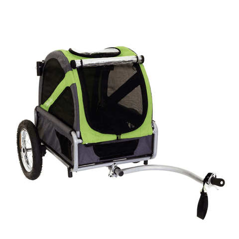 DoggyRide Mini 2020 Dog Bike Trailer | Green | With Axle Coupling | Dutch Dog Design® - Pets Own Us - Dutch Dog - DRMNTR22-GR United Kingdom