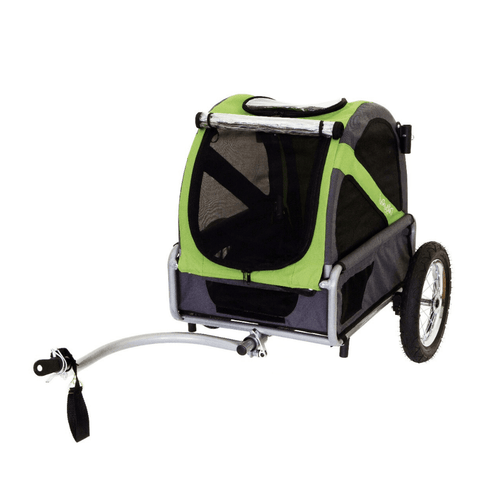 DoggyRide Mini 2020 Dog Bike Trailer | Green | With Axle Coupling | Dutch Dog Design® - Pets Own Us - Dutch Dog - DRMNTR22-GR United Kingdom
