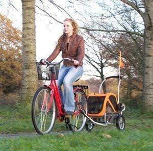 DoggyRide Mini 2020 Dog Bike Trailer | Orange | Axle Coupling | Dutch Dog Design® - Pets Own Us - Dutch Dog - DRMNTR22-OR United Kingdom
