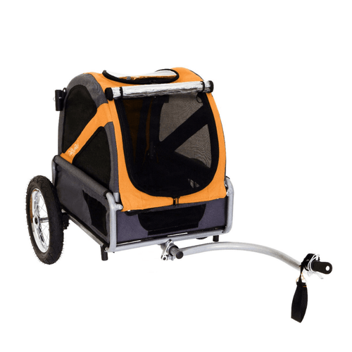 DoggyRide Mini 2020 Dog Bike Trailer | Orange | Axle Coupling | Dutch Dog Design® - Pets Own Us - Dutch Dog - DRMNTR22-OR United Kingdom