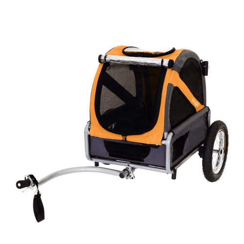 DoggyRide Mini 2020 Dog Bike Trailer | Orange | Axle Coupling | Dutch Dog Design® - Pets Own Us - Dutch Dog - DRMNTR22-OR United Kingdom