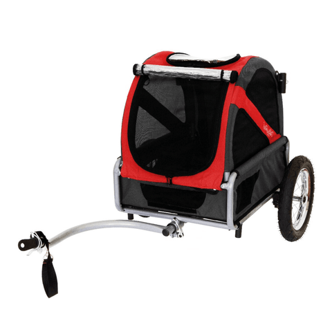 DoggyRide Mini 2020 Dog Bike Trailer | Red | Axle Coupling | Dutch Dog Design® - Pets Own Us - Dutch Dog - DRMNTR22-RD United Kingdom