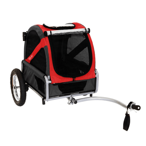 DoggyRide Mini 2020 Dog Bike Trailer | Red | Axle Coupling | Dutch Dog Design® - Pets Own Us - Dutch Dog - DRMNTR22-RD United Kingdom