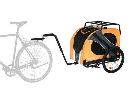 DoggyRide Novel 15 Dog Bike Trailer | Orange | Incl. Britch Lite | Dutch Dog Design® - Pets Own Us - Dutch Dog - DRN15TR22-OR United Kingdom
