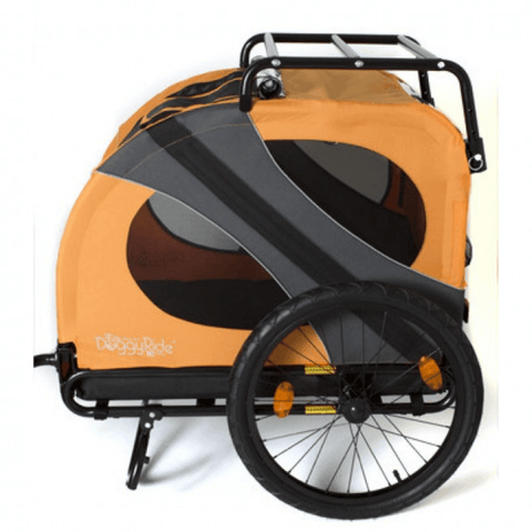 DoggyRide Novel 15 Dog Bike Trailer | Orange | Incl. Britch Lite | Dutch Dog Design® - Pets Own Us - Dutch Dog - DRN15TR22-OR United Kingdom