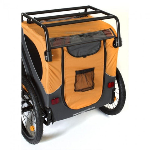 DoggyRide Novel 15 Dog Bike Trailer | Orange | Incl. Britch Lite | Dutch Dog Design® - Pets Own Us - Dutch Dog - DRN15TR22-OR United Kingdom